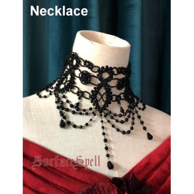 Surface Spell Gothic Portrait of a Lady Crinolines Necklace